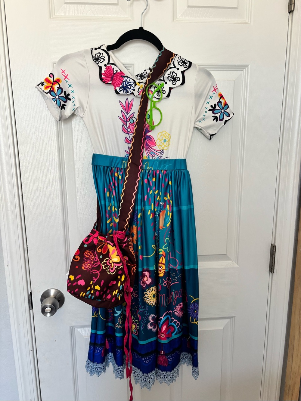 Mirabel from Encanto Dress with purse and glasses